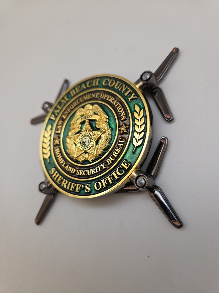 Palm Beach County Sheriff’s Office Pilot Challenge Coin Securing Your Safety