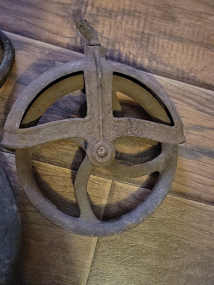 Antique Rustic Barn Pulleys