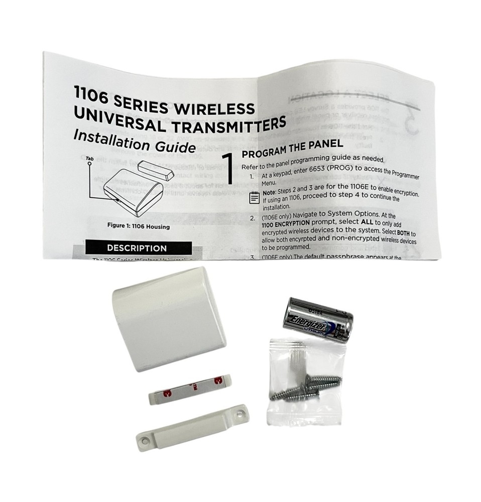 DMP 1106E-W Wireless Universal Transmitter EXT CNT White