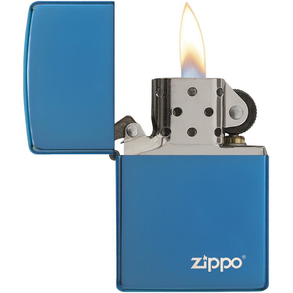 Zippo Logo Sapphire Pocket Lighter