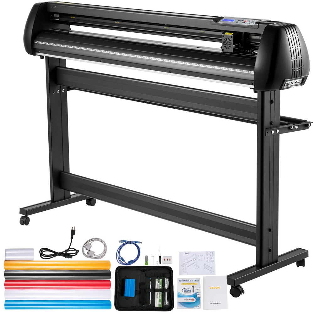 VEVOR 53" Vinyl Cutter Machine with Stand Cutting Plotter SignMaster Kit Bundle