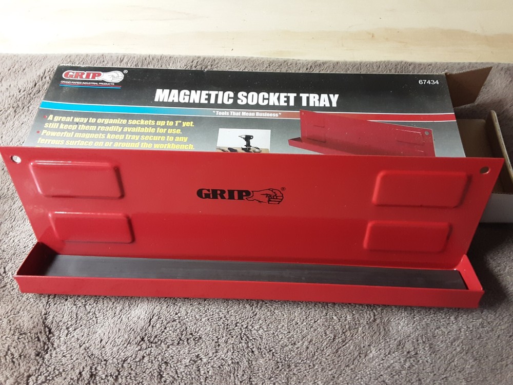 Grip On Tools Magnetic Socket Tray