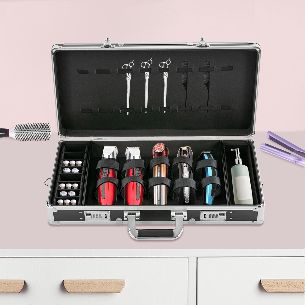 Portable Barber Carrying Case Styling Tools Accessories Storage Case Travel Box