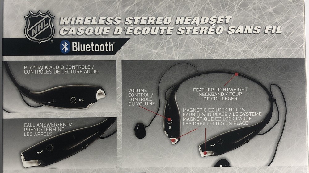 NHL Ottawa Senators Wireless Bluetooth Headset Neckband