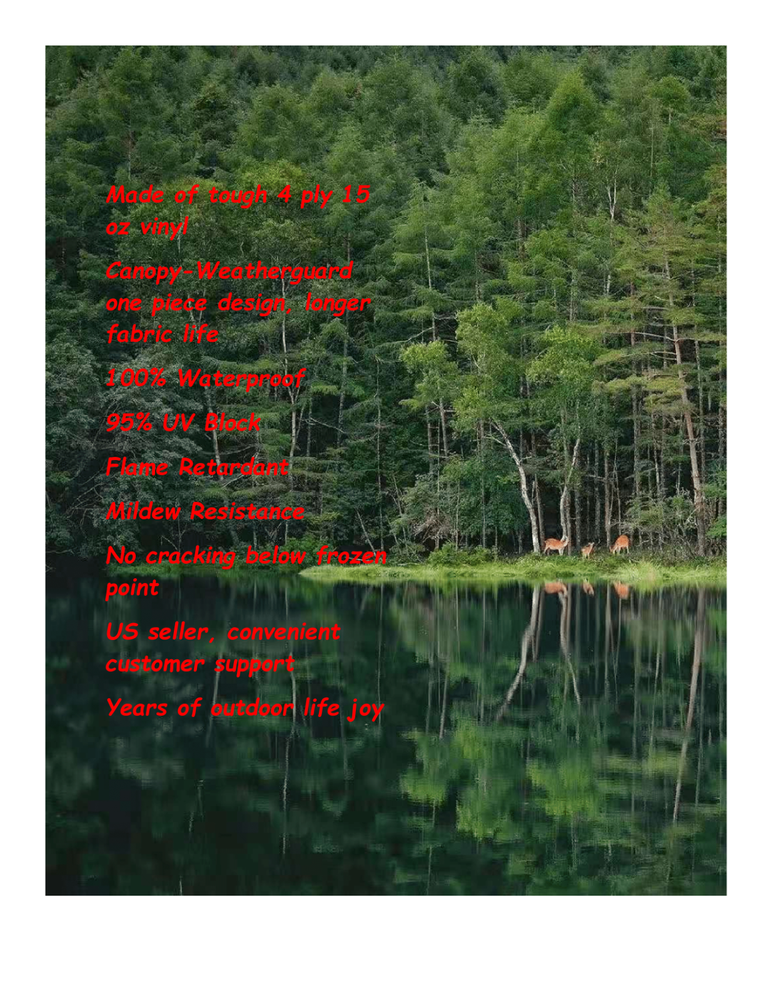 62714 RV Awning Replacement Fabric 14' (Actual Width 13'2") Checkered Flag