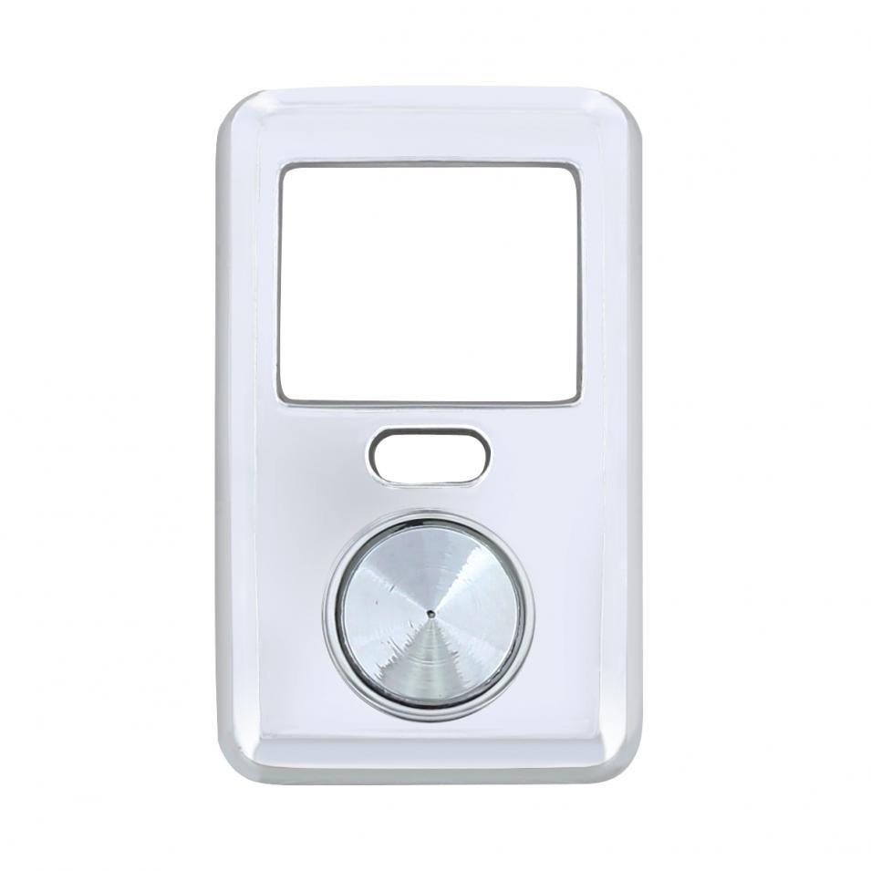 Chrome Plastic Volvo Switch Cover - Indented