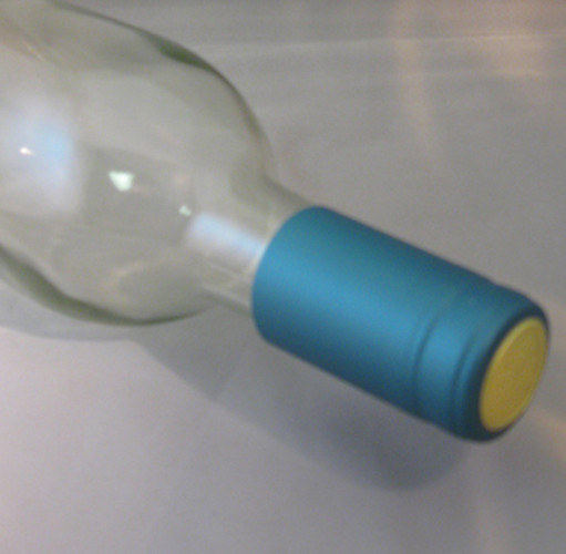 Metallic Light Blue PVC Shrink Capsules For Wine Bottles - 30