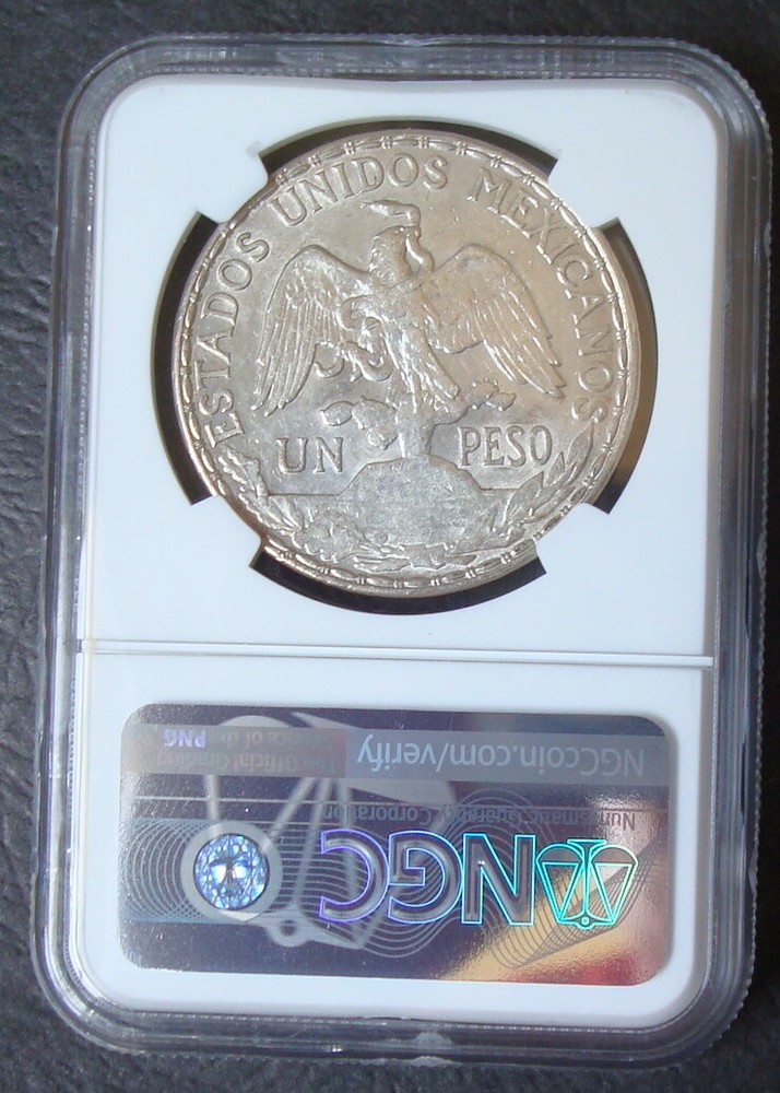 1910 Mexico Peso Silver Beautiful Coin