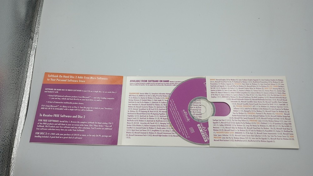 Vintage Software "On Hand" from Softbank 1994 Release