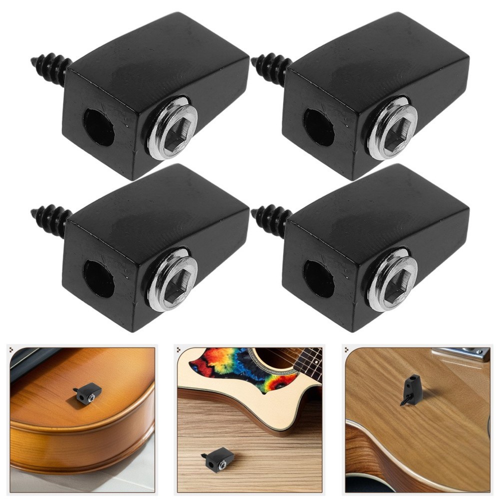 4 Pcs Headless Bass Tuner String Nut Guitar Locks 4-String Locking