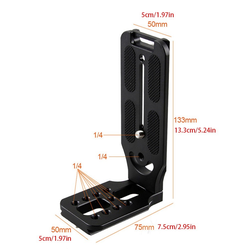 Camera L Bracket Vertical Horizontal Switching Tripod Head Quick Release Plate m