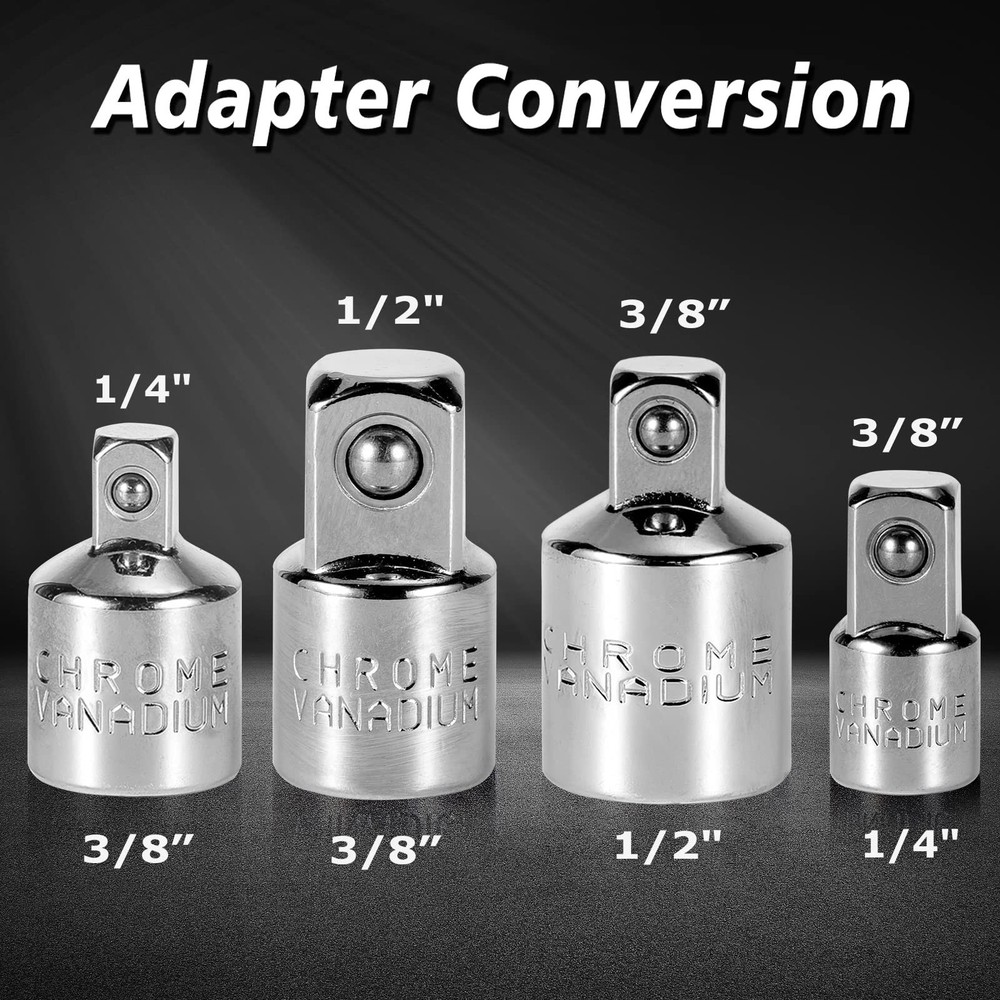 AOBEN 64Pcs Master Torx Bit Socket and External Torx Socket Set, 1/4, 3/8, 1/...