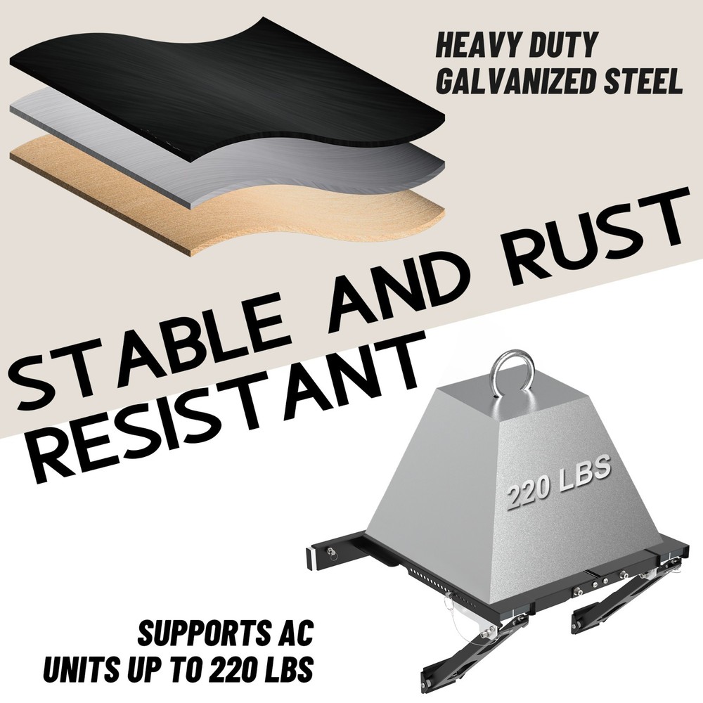 Adjustable Window AC Bracket,Upgraded Conditioner Support Bracket No Drill