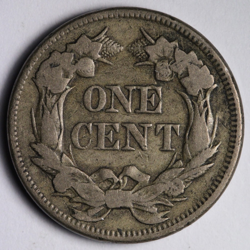 1857 Flying Eagle Cent Penny VF E138 GGHM