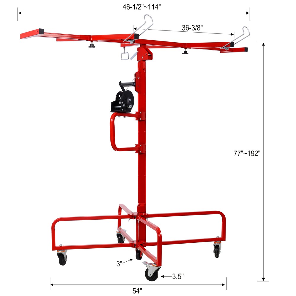 16ft Lifting Drywall Board Lifting Jack, Drywall Lifting Construction Tools