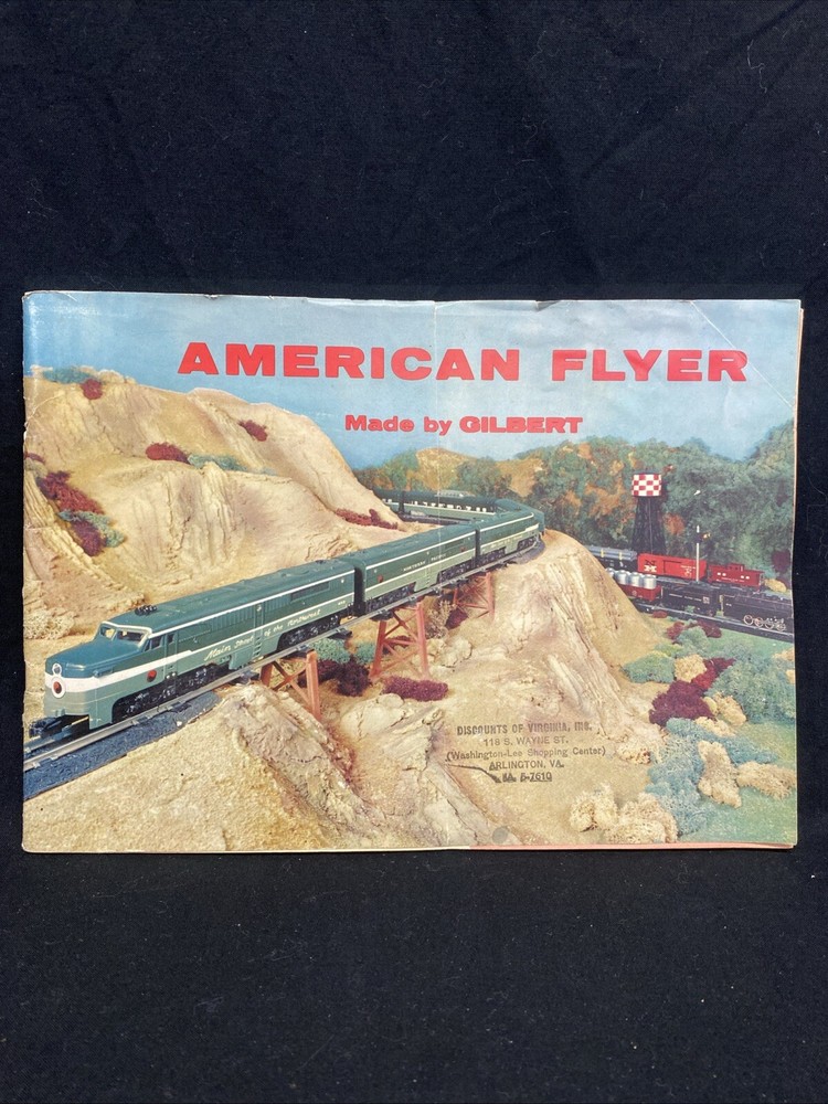 ORIGINAL 1956 AMERICAN FLYER MADE BY GILBERT MODEL TRAINS RAILROAD CATALOG