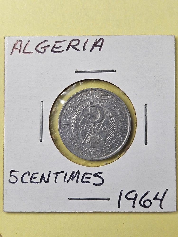 COINS - ALGERIA - 5 CENTIMES 1964