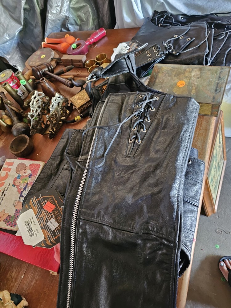 Leather Chaps And Vest