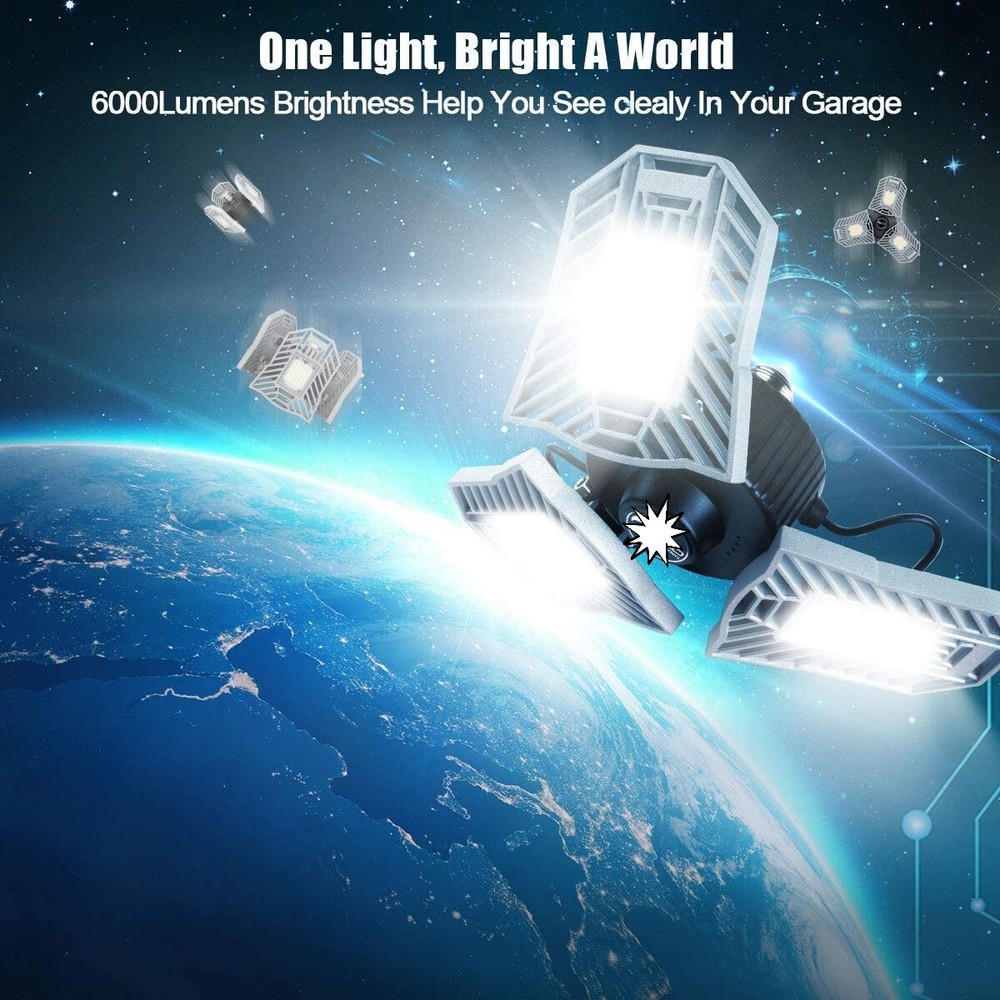 Three Led Garage Light- Adjustable light-Basement led Light