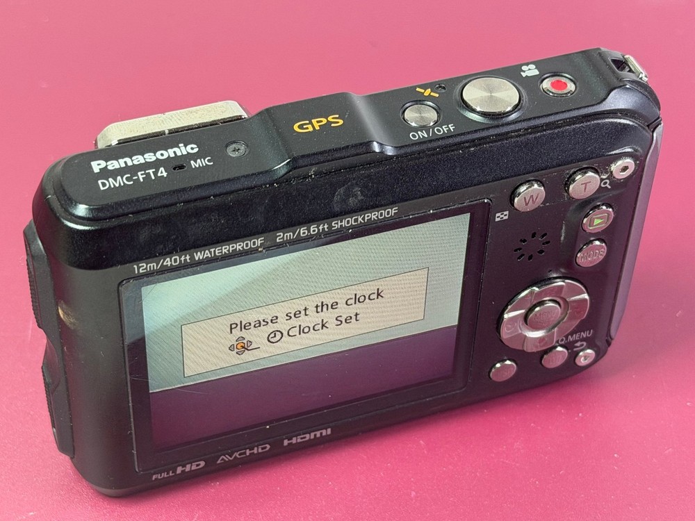 Panasonic Lumix DMC-FT4 Digital Camera Black GPS Waterproof Shockproof