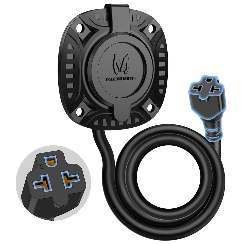 20A 125V AC Port Plug,RV Shore Power Inlet Electrical Receptacle for Trailer