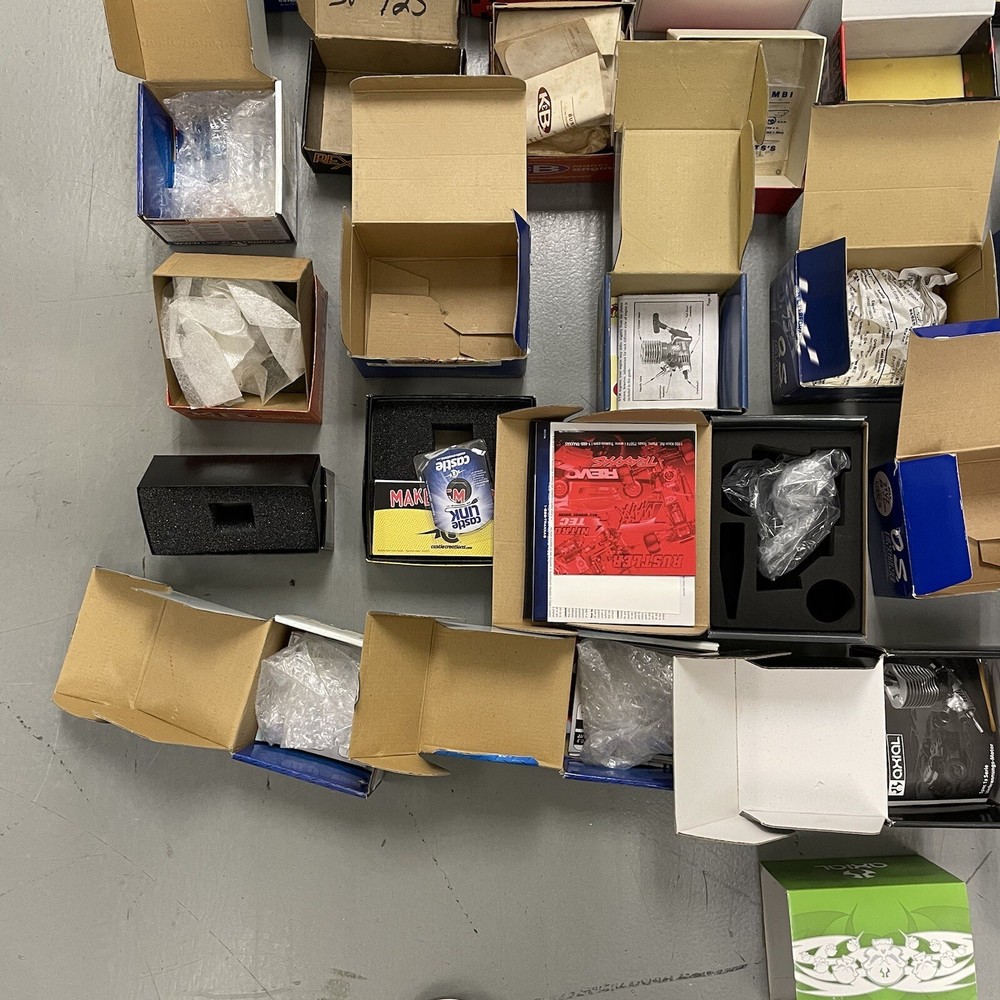 Vintage RC Nitro Engine Assorted Box Lot 26-CT Remote Control NO ENGINES Motor