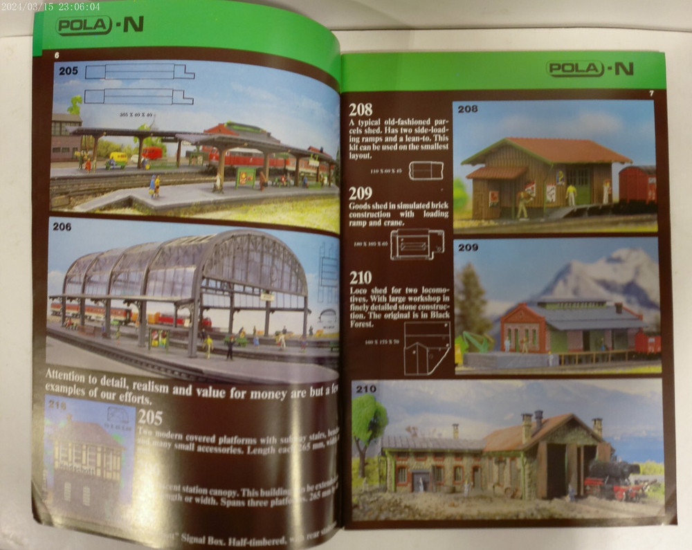 POLA 1982 Model Construction Kits HO-N Catalog