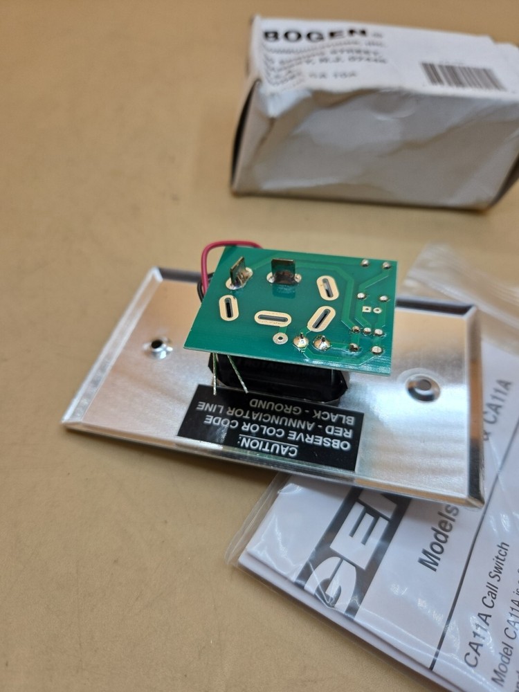 Bogen CA10A Call Switch With SCR Circuit New Press To Call