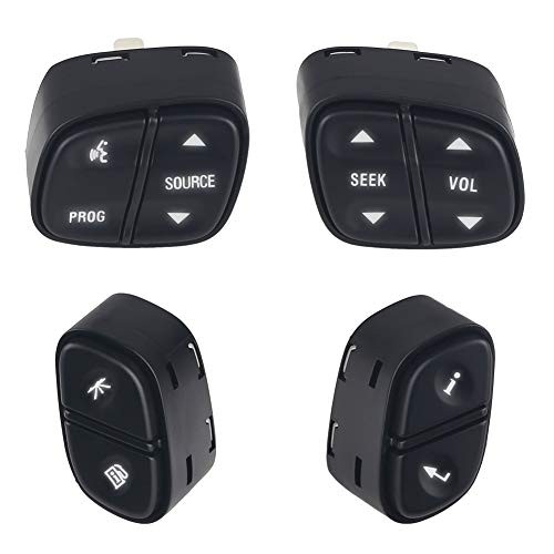 Steering Wheel Control Switch Button Compatible with Chevy Silverado Tahoe GMC