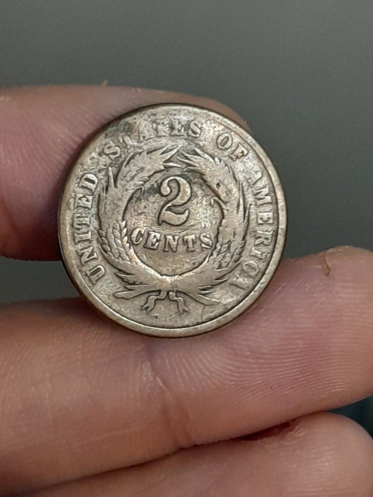 1864 2 Cent Piece #4