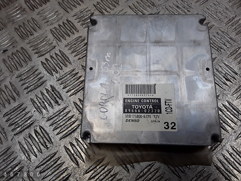 2003 TOYOTA COROLLA ECU CONTROL UNIT 2000D4D 8966602320