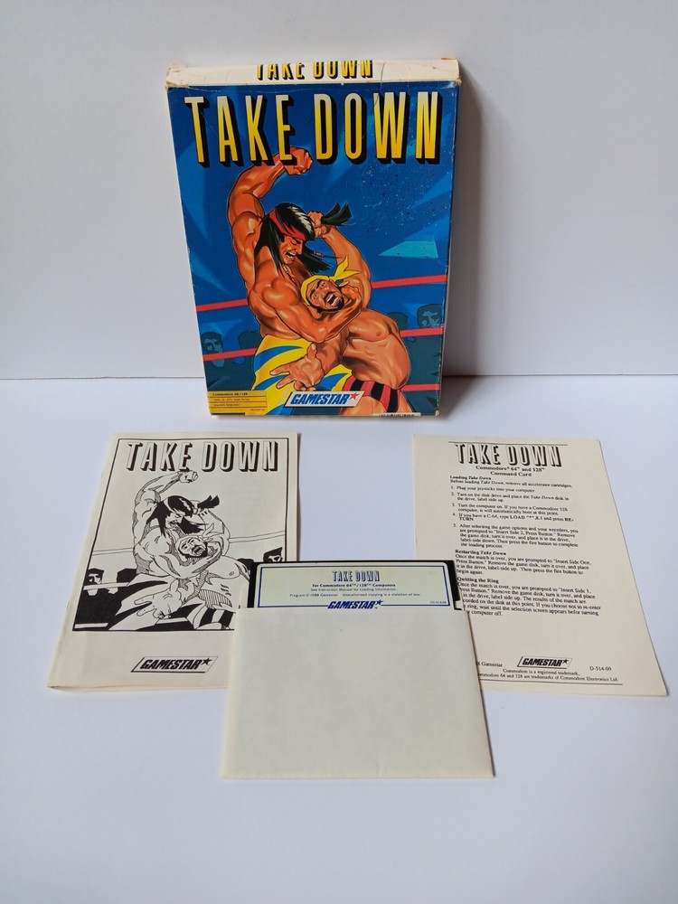 Commodore 64/128 Take Down Computer Game Software Tested/Works Gamestar