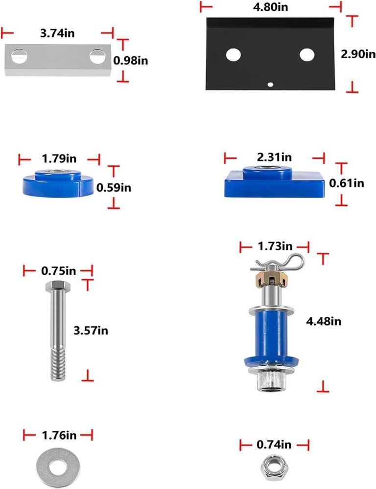 Fits for Peterbilt 377 378 379 Engine Hood Hinge Pivot Bolt Kit Replace 13-04154