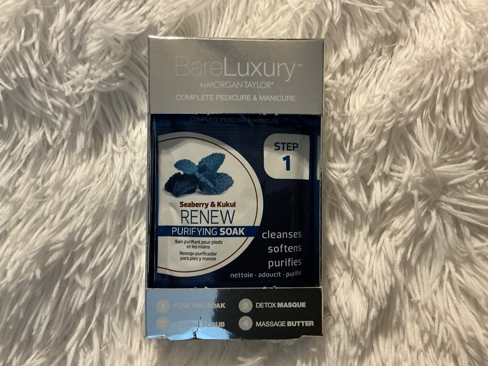 BareLuxury Four Step Complete Pedicure & Manicure Kit