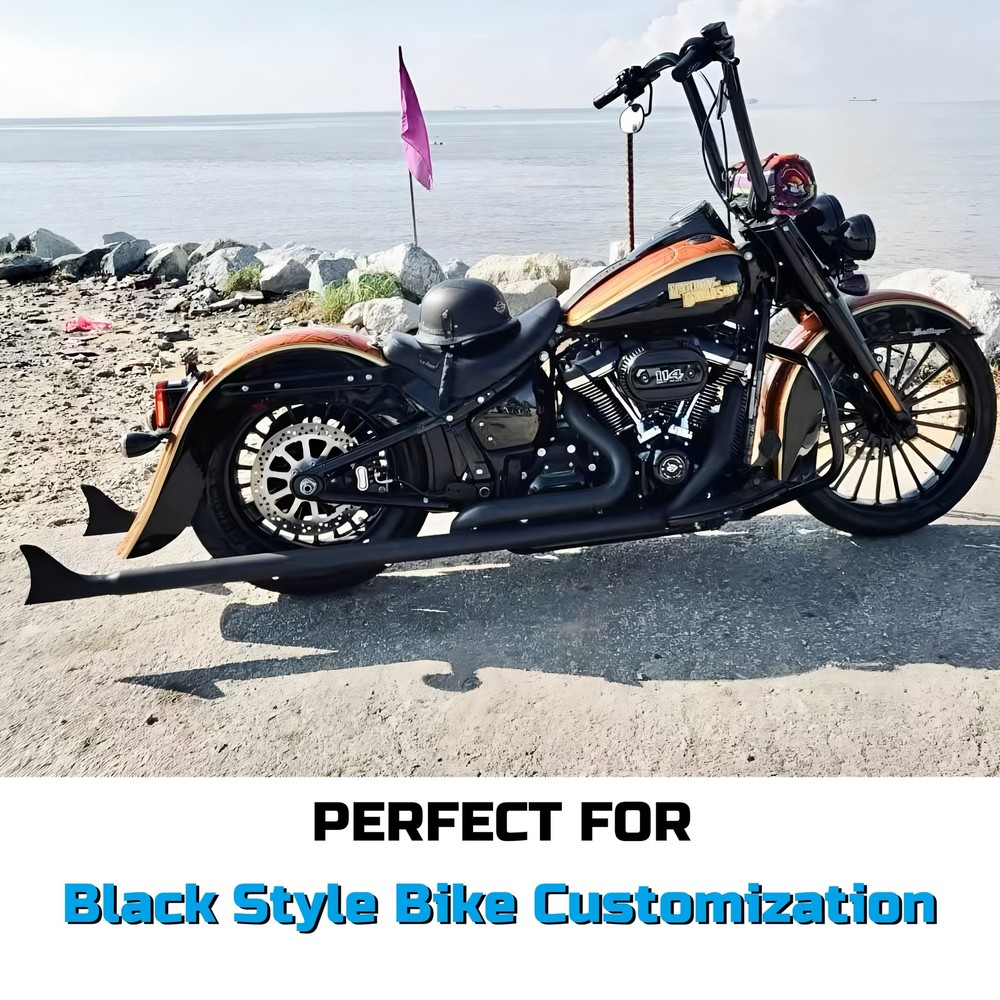 Front & Rear Wheels Combo for 2008-up Softail Fat Spoke Wheel Black, ABS,