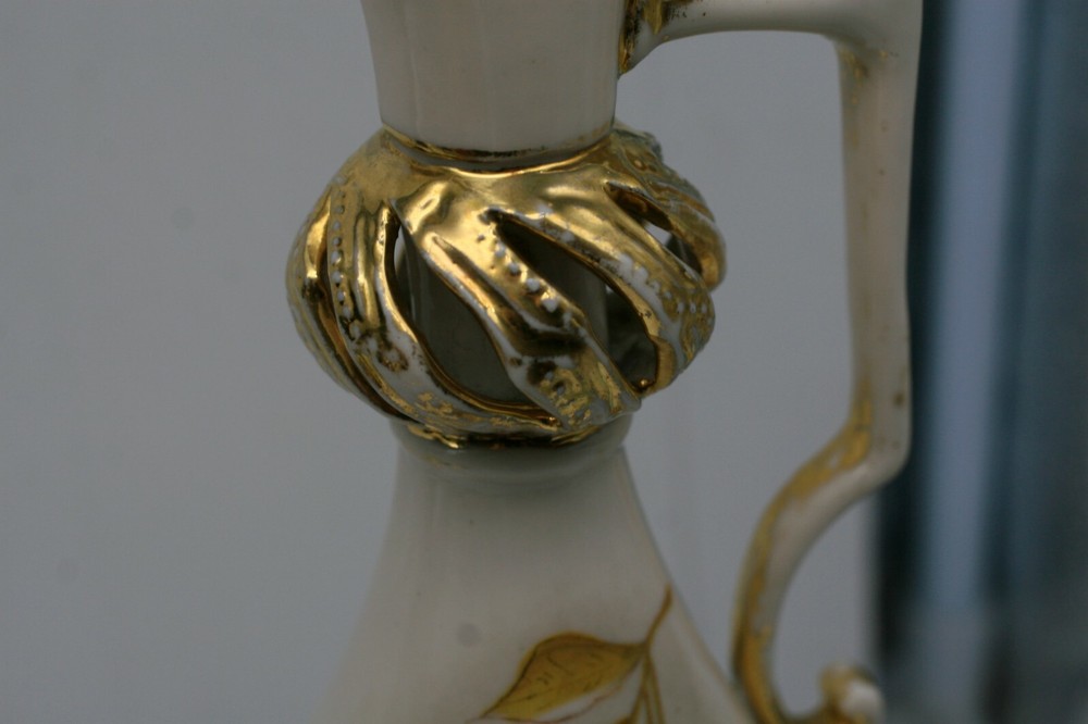 GERMAN PORCELAIN PITCHER/DECANTER