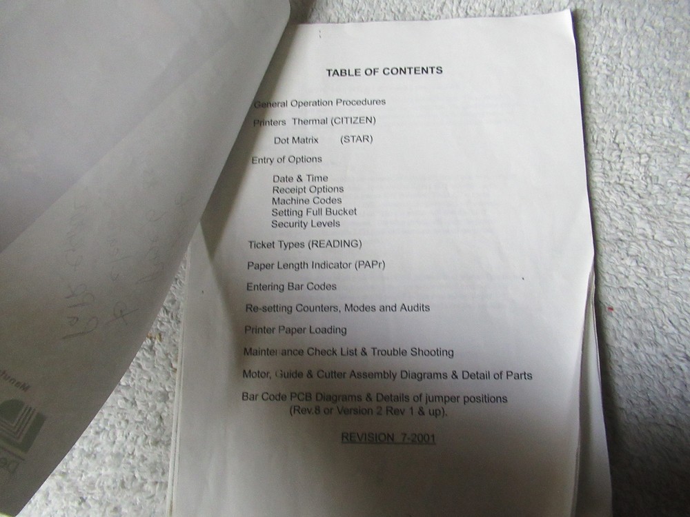 TICKET EATER SMART TT-2200 arcade game manual