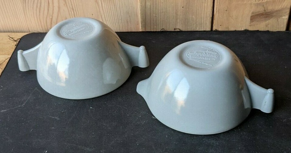 SPAULDING DINNERWARE. MELMAC SUGER, CREAMER SET IN GREY. MISSING LID.