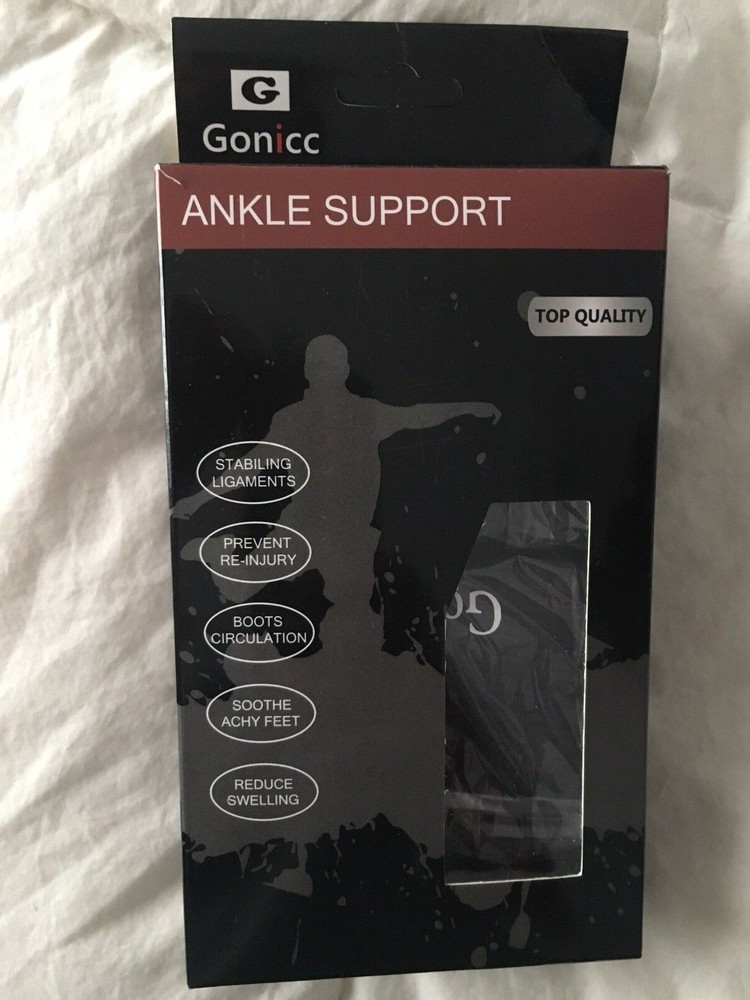 Gonicc Ankle Support Compression Sleeve With Support Strap NIP Unisex XS