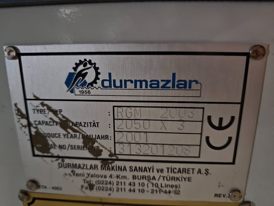 DURMA RGM 2003 Shear