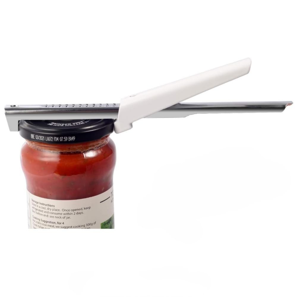 Kichwit Adjustable Jar Opener for Arthritis & Weak Hands & Opener, Silver