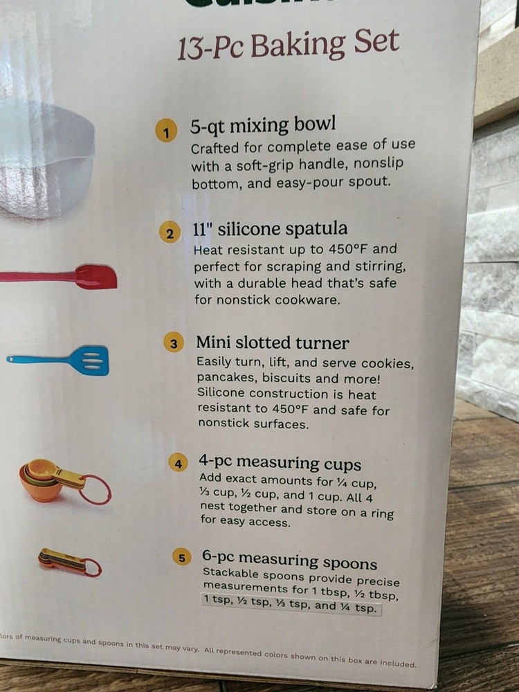 Cuisinart 13-Pc Baking Set Durable Dishwasher Safe