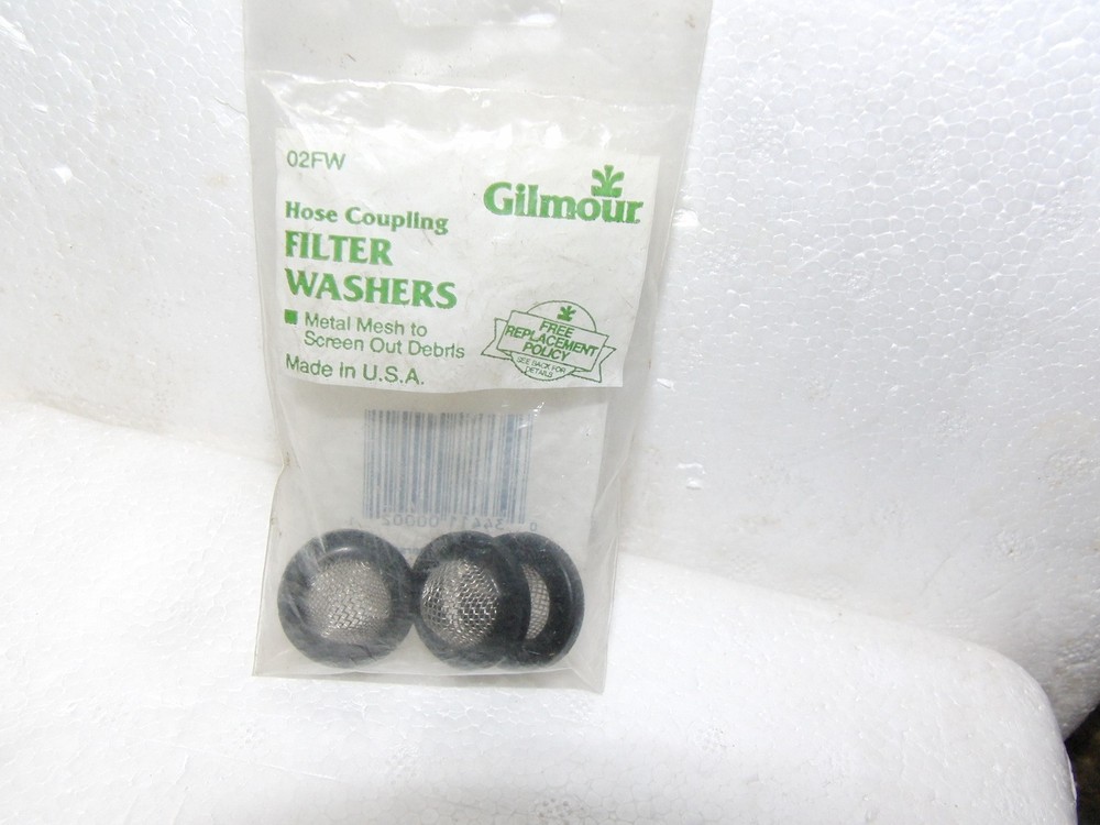 GILMOUR HOSE COUPLING FILTER WASHERS 3 Pack #02FW NEW