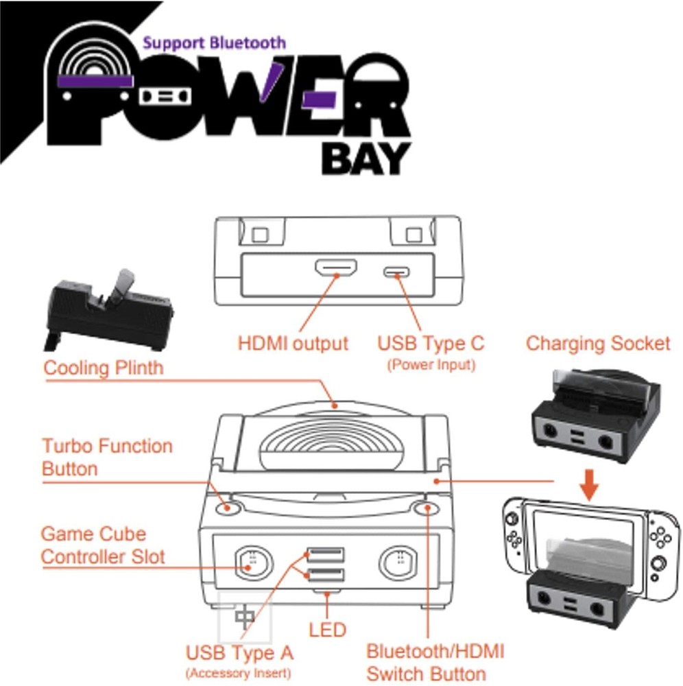 Brook Power Bay for the Nintendo Switch with Bluetooth
