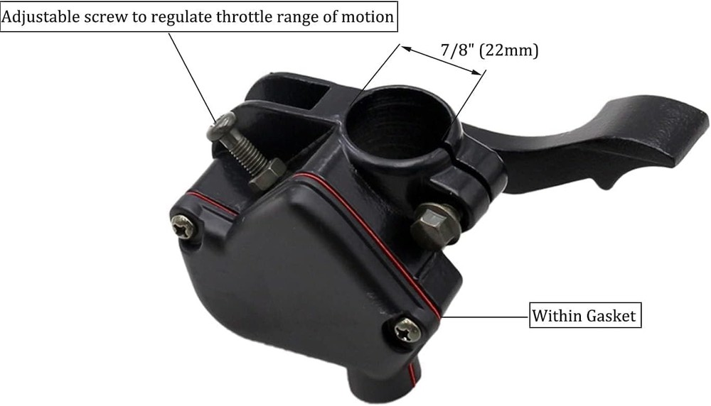 ATV Thumb Throttle Cable Assembly