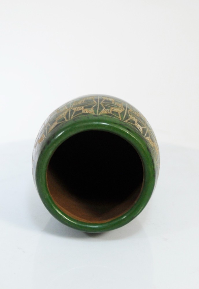 Handmade small vase pottery 3''x 2.75''