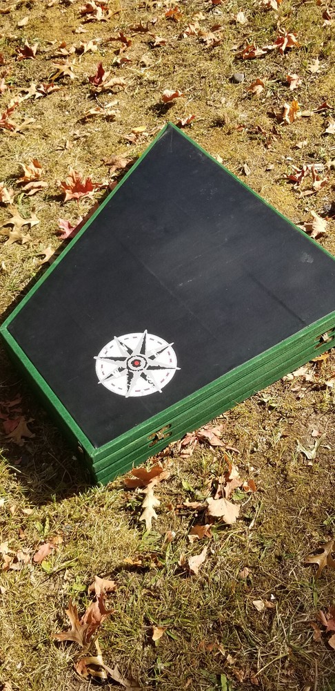 6 PERSON TABLE TOP FOLDABLE FELT POKER FOLDING GAME TABLE