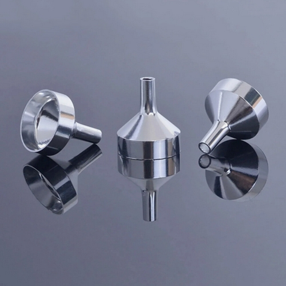 3pc/Set Mini Funnel for Perfume Diffuser Bottle Liquid Oil Flask Stainless Steel