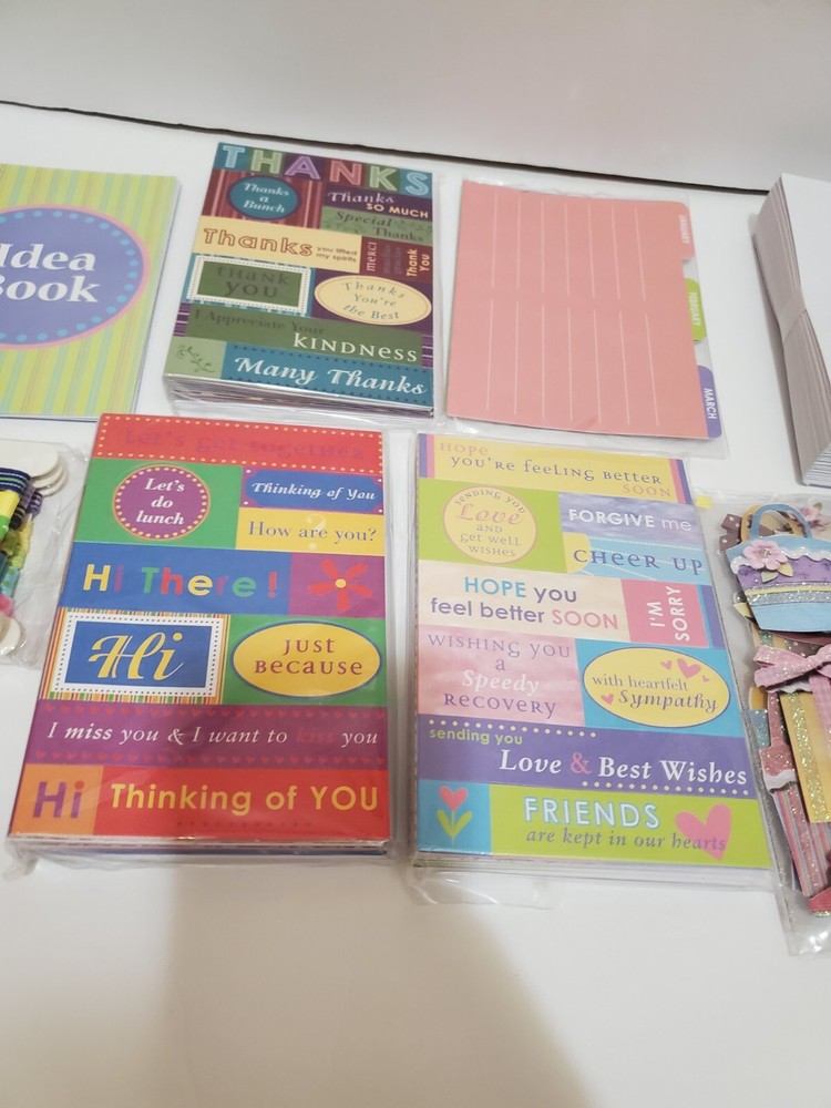SR2 Card Making Kit In Blue Fabric Organizer Box