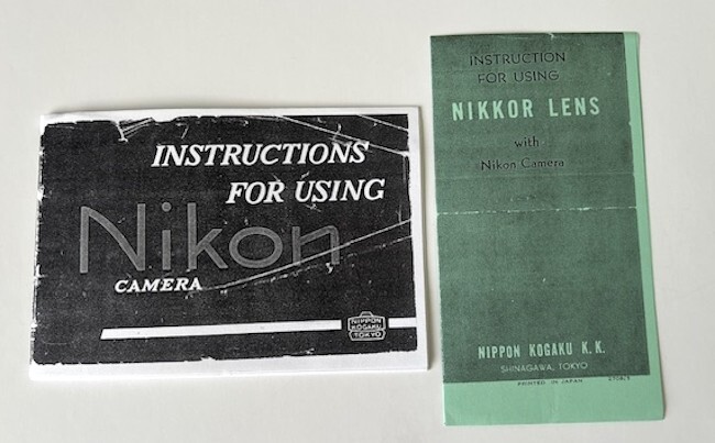 Nikon M Camera Instruction Manual with instructions for using Nikkor Lens